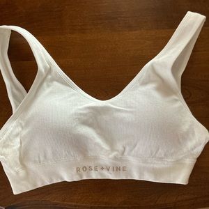 White Casual Bra Rose+Vine
